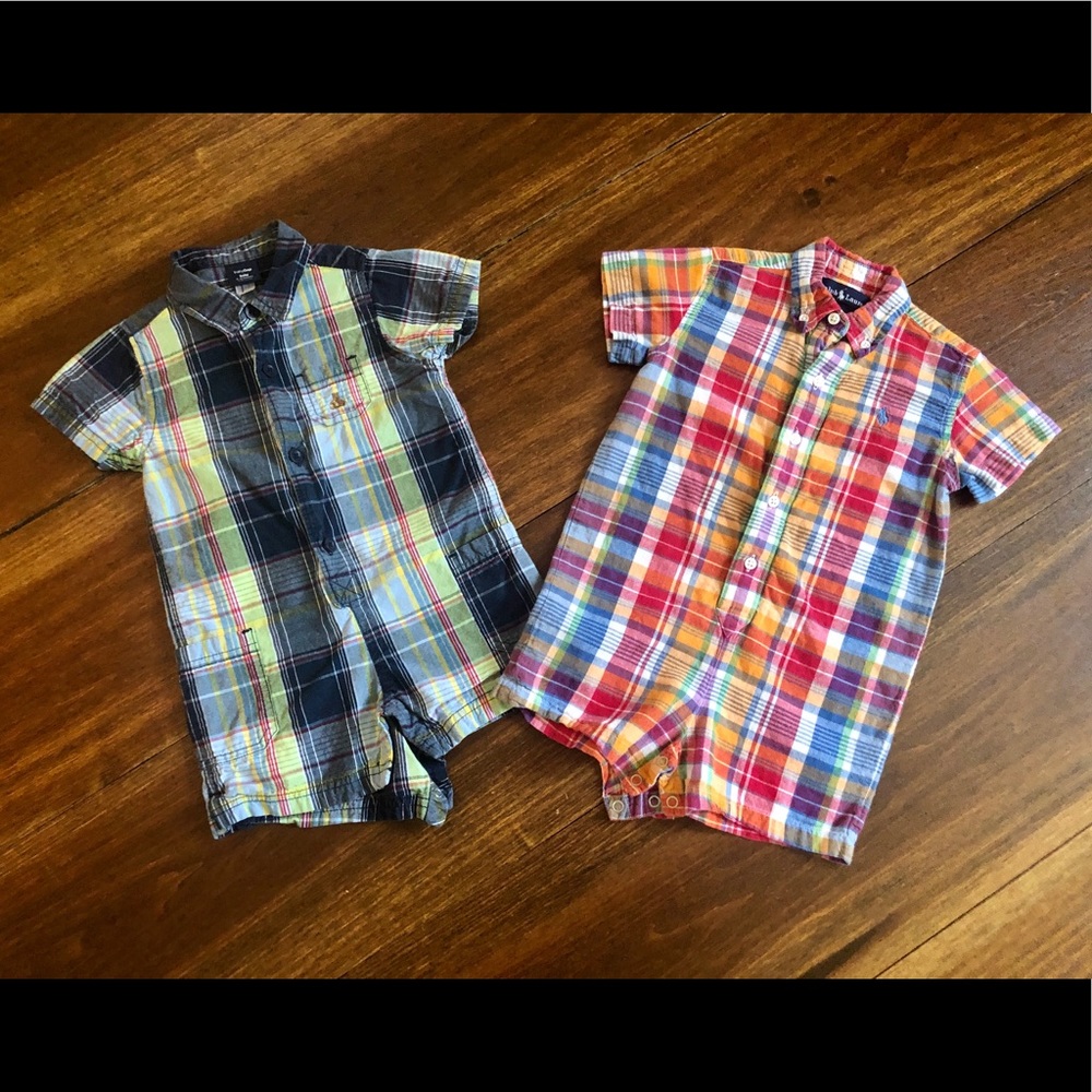 Baby Rompers Ralph Lauren and Gap 6-12 mo